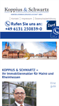 Mobile Screenshot of koppius-schwartz.de